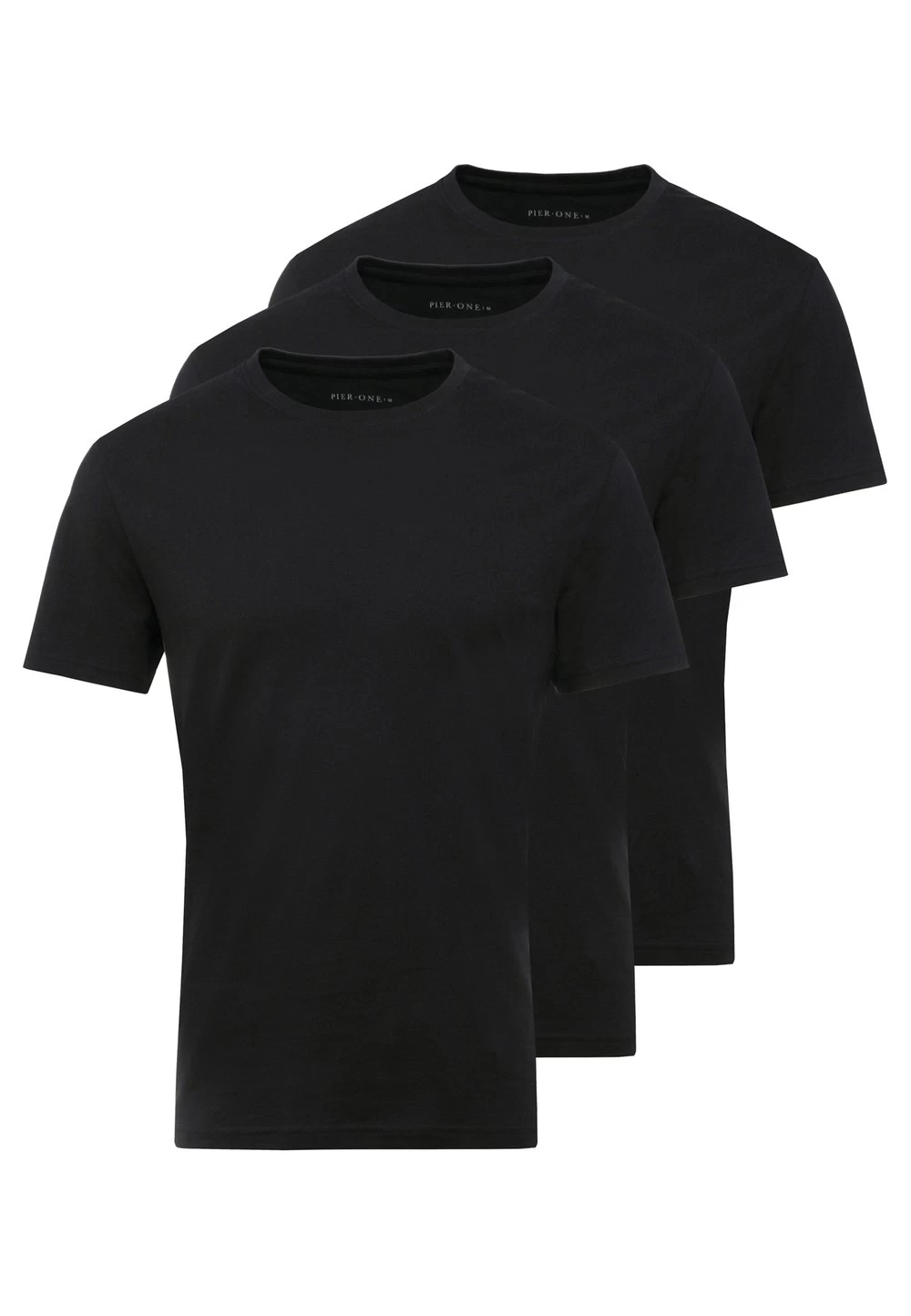 Pier One 3 PACK – T-shirt Basique – Black/ White Prix Gelé T-shirts Col Rond Homme 6 Pier One 3 PACK – T-shirt Basique – Black/ White Prix Gelé T-shirts Col Rond Homme – Image 6
