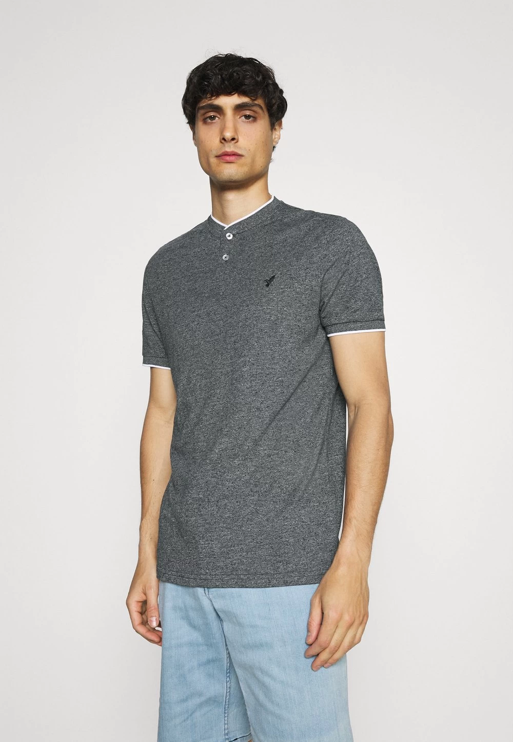 Pier One Polo Bon Rapport Coût-Efficacité T-shirts Col Tunisien Homme 1 Pier One Polo Bon Rapport Coût-Efficacité T-shirts Col Tunisien Homme