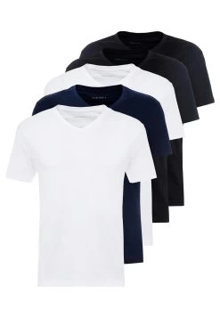 Prix Sacrifiés Pier One 5 PACK – T-shirt Basique T-shirts & Polos Col En V Homme -Pier One Boutique 2819a515ceaa41a7b996144dea7390c3 1