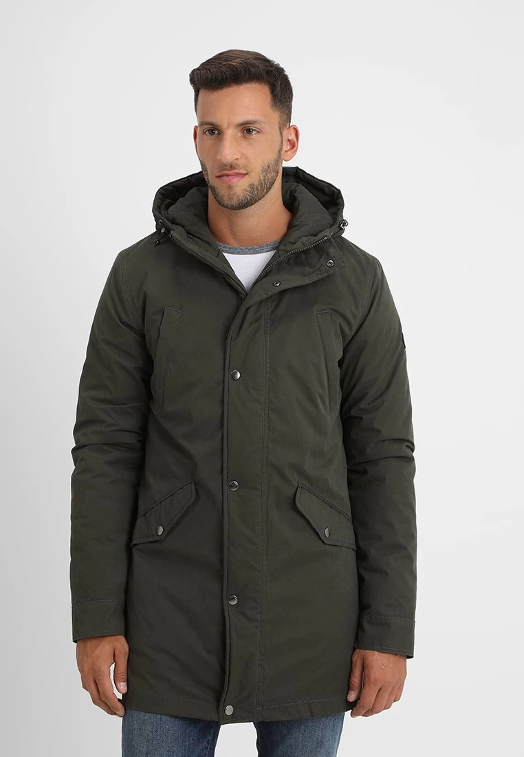 Pier One Qualité Supérieure Parka Manteaux Capuche Homme