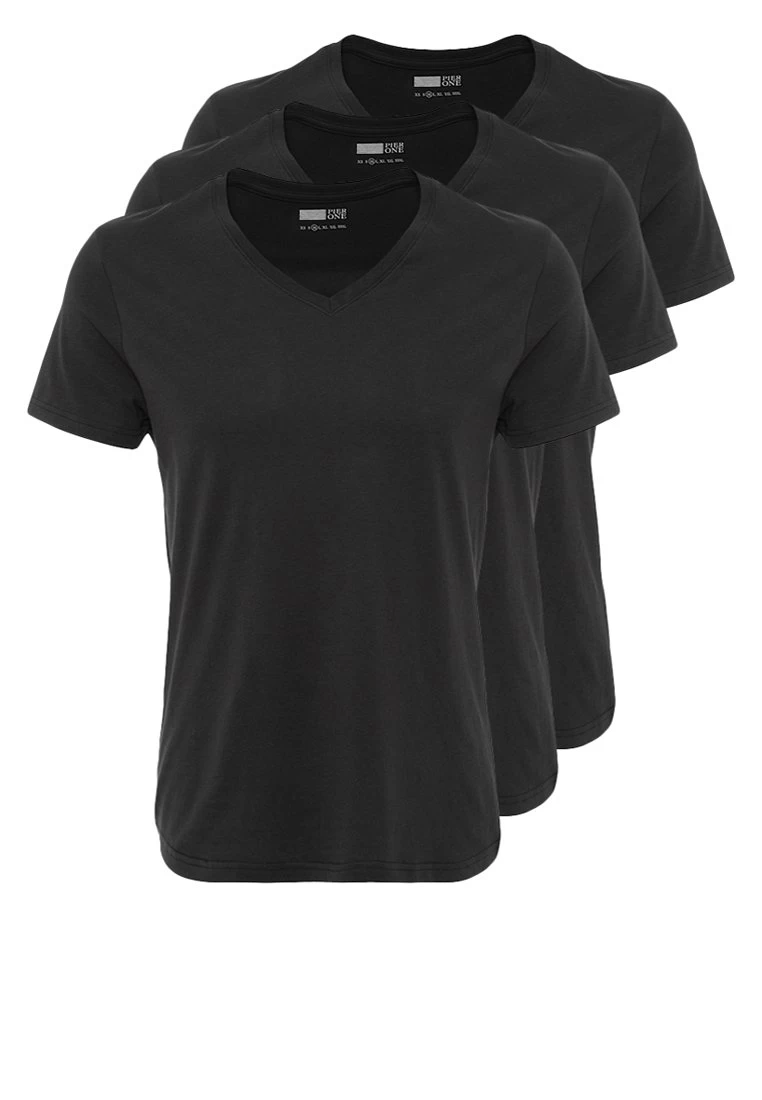 Pier One 3 PACK – T-shirt Basique Qualité Absolue T-shirts & Polos Col En V Homme 6 Pier One 3 PACK – T-shirt Basique Qualité Absolue T-shirts & Polos Col En V Homme – Image 6
