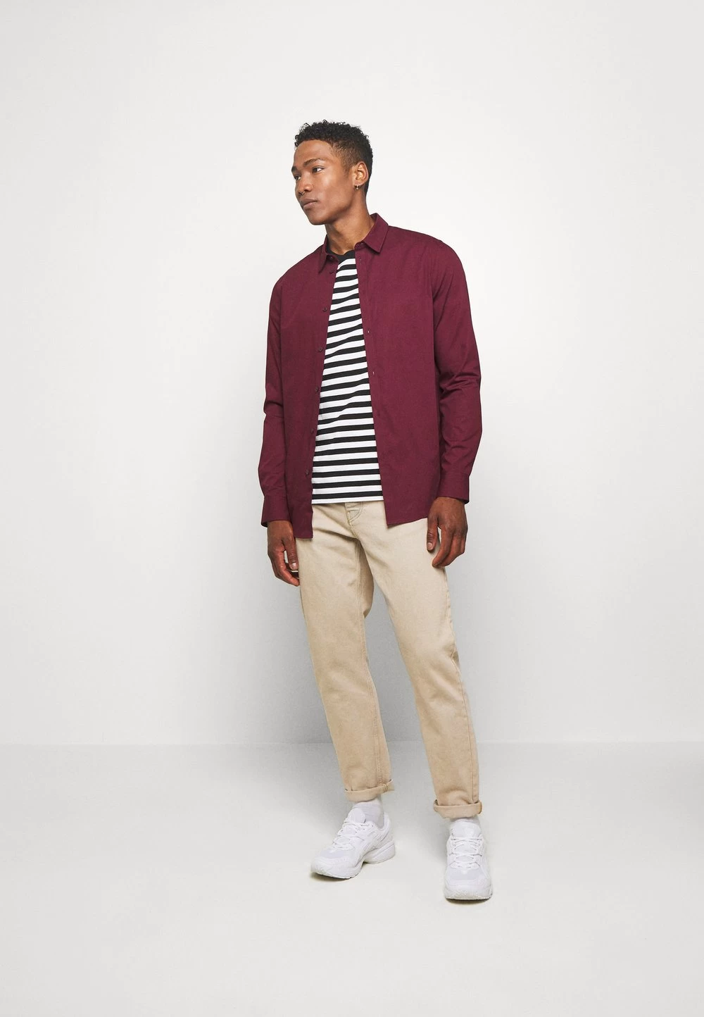 Pier One Bonne Qualité Chemise Classique Costumes & Cravates Col Kent Homme 2 Pier One Bonne Qualité Chemise Classique Costumes & Cravates Col Kent Homme – Image 2