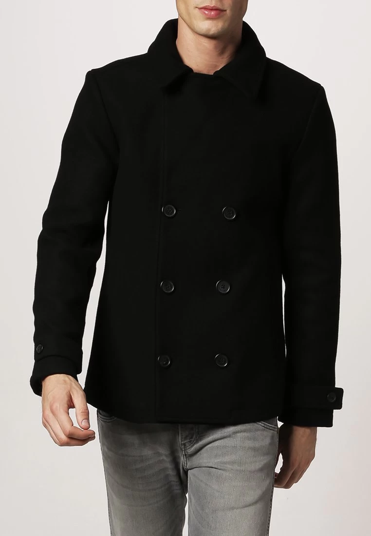 Haute Qualité Pier One Manteau Court Manteaux Col Revers Homme 2 Haute Qualité Pier One Manteau Court Manteaux Col Revers Homme – Image 2