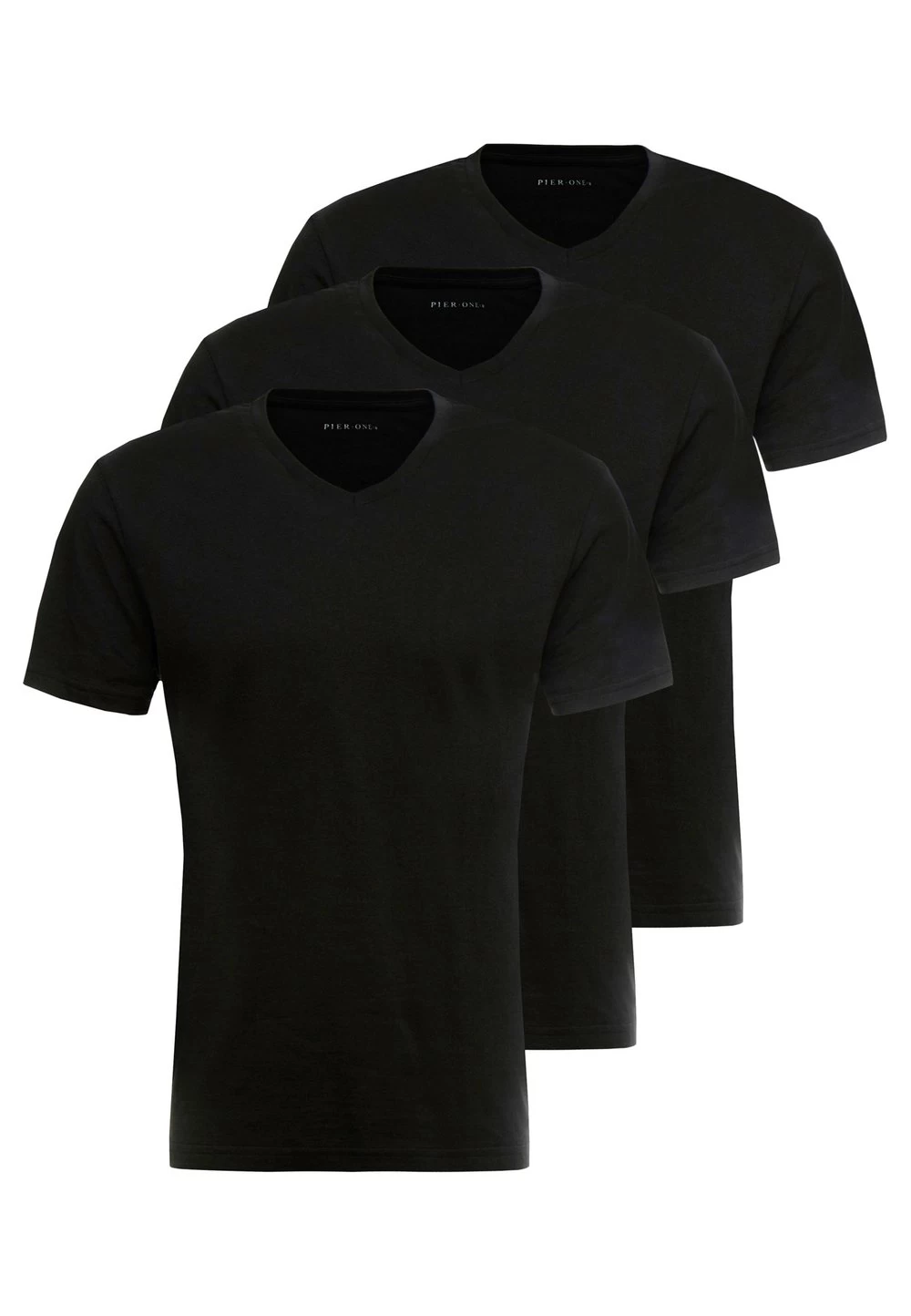 Pier One Prix Accessible 3 PACK – T-shirt Basique T-shirts Col En V Homme 4 Pier One Prix Accessible 3 PACK – T-shirt Basique T-shirts Col En V Homme – Image 4
