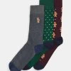 Pier One Prix Préférentiel XMAS GIFT BOX 3 PACK – Chaussettes Sous-vêtements & Chaussettes à Pois Homme