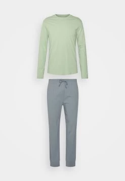 Pier One Bas Prix Pyjama – Light Green/blue Pyjamas Haute Homme