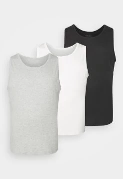 Première Qualité Pier One 3 PACK – Caraco Sous-vêtements & Chaussettes Encolure Large Ronde Homme