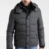 Pier One Faible Prix HOODED – Veste D’hiver Vestes Col Doublé Homme