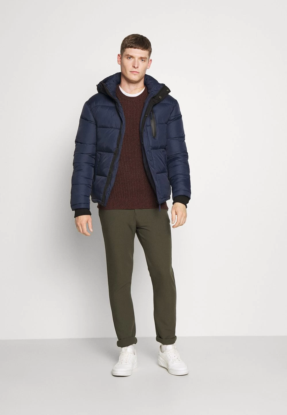 Bonne Qualité Pier One Veste D’hiver Vestes Fermeture éclair Homme 2 Bonne Qualité Pier One Veste D’hiver Vestes Fermeture éclair Homme – Image 2