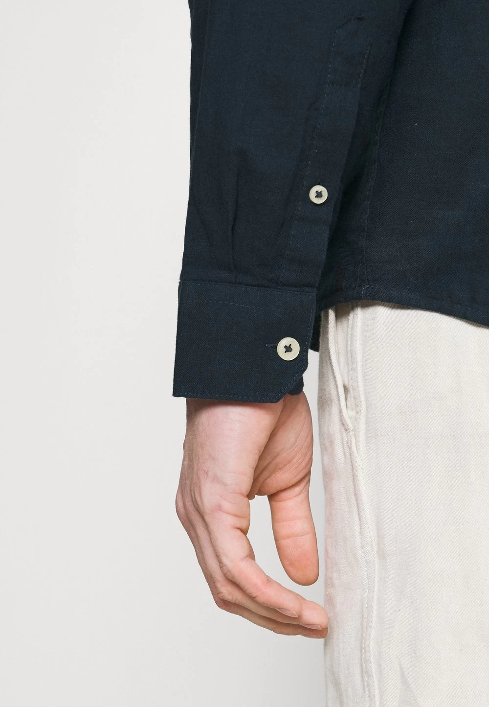 Pier One Qualité Supérieure Chemise Chemises Col Mao Homme 5 Pier One Qualité Supérieure Chemise Chemises Col Mao Homme – Image 5